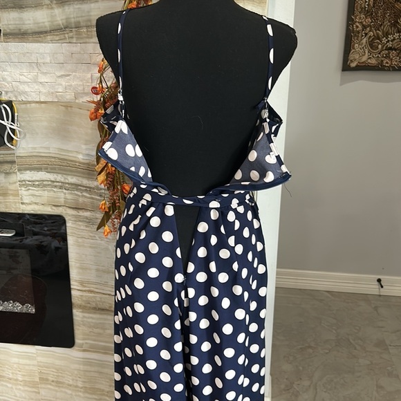 Polka Dot Women’s‎ Cropped Jumpsuit. Size L - Picture 10 of 16